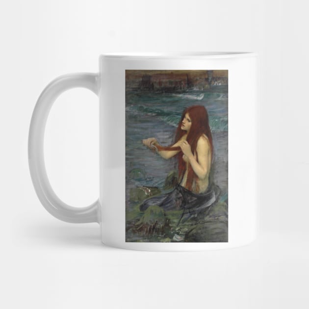 Sketch for A Mermaid by John William Waterhouse by Classic Art Stall